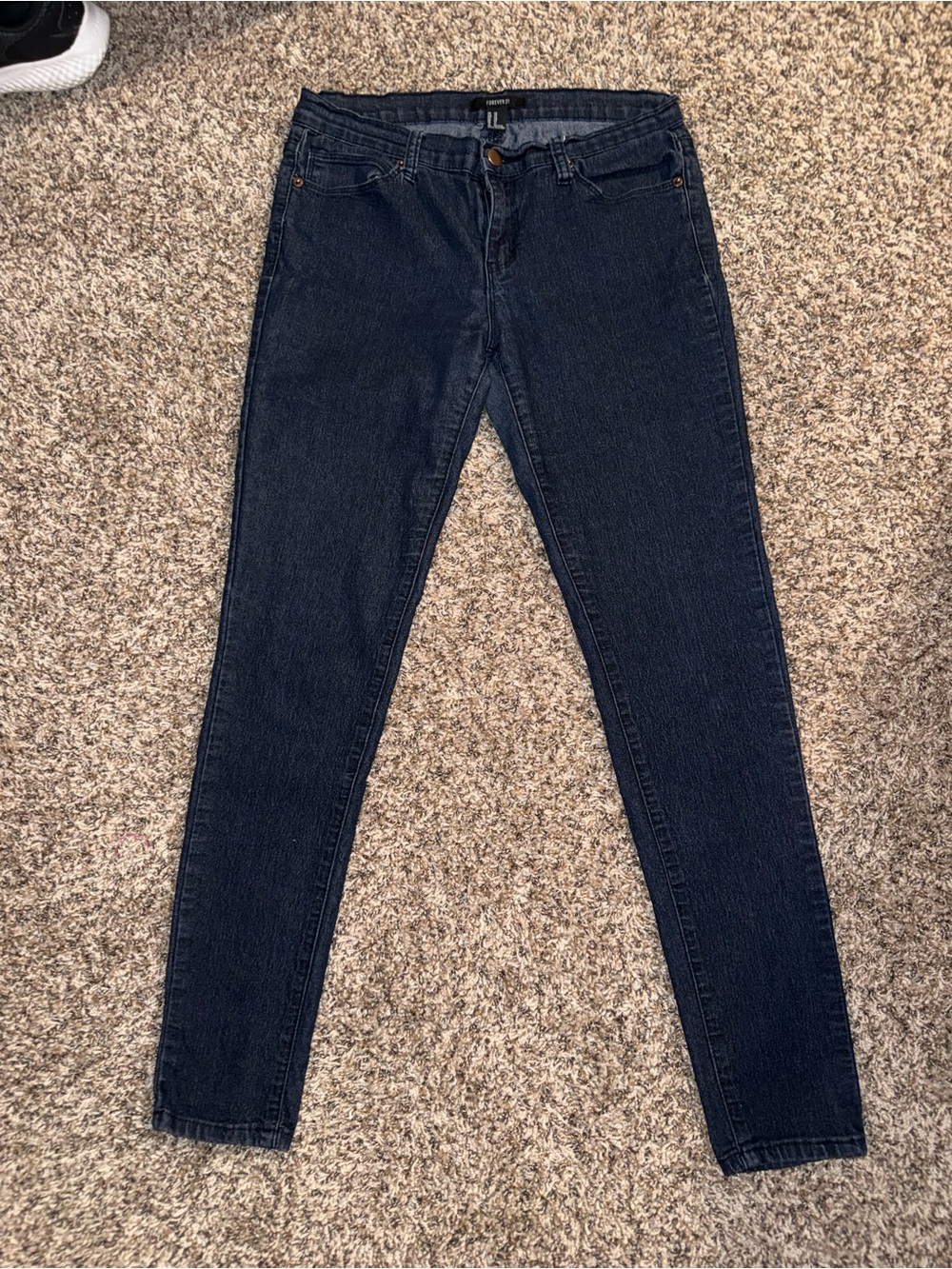 Forever 21 Dark Blue Skinny Jeans